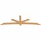 Ekena Millwork Alberta Smooth Timber Gable Bracket, Western Red Cedar, 108"W x 36"H x 1 1/2"D x 5 1/2"F, 8/12 Pitch GBW108X36X0206ALB00SWR - alternate 4